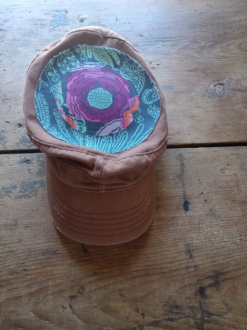 Magical Scraps Graphic Army Style Distressed Cap.